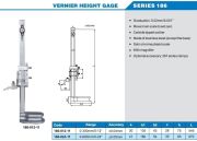 ACCUD Mekanik Yükseklik Mihengiri 186 Serisi 0-300mm
