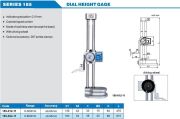 ACCUD Saatli Yükseklik Mihengiri 185 Serisi 0-600mm