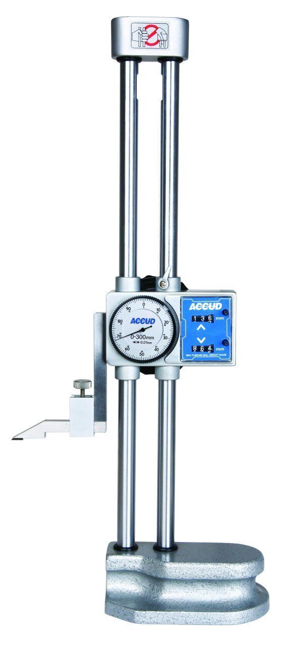 ACCUD Saatli Yükseklik Mihengiri 185 Serisi 0-600mm