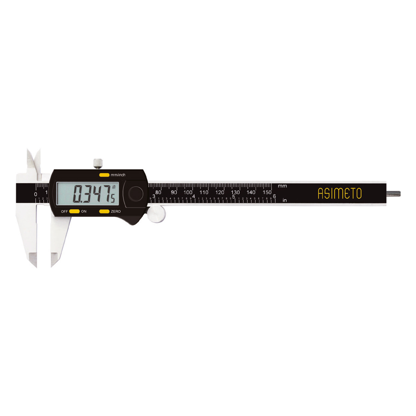 Asimeto Yuvarlak Çubuklu Dijital Kumpas 150mm AS-307262