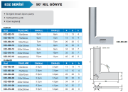 ACCUD 90° Kıl Gönye 832 Serisi 150x100mm - 00 Kalite