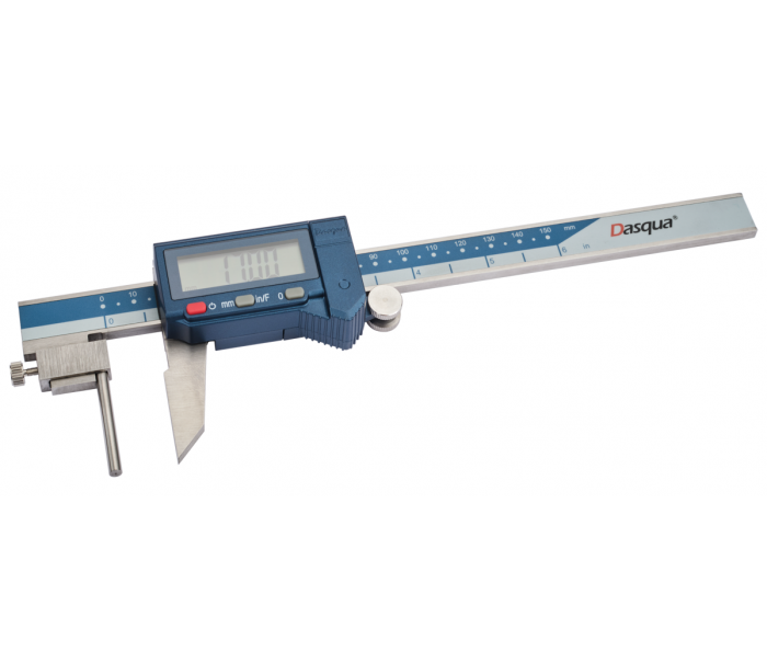 Dasqua 0-200mm Dijital Boru Et Kalınlığı Ölçüm Kumpası 0.01mm 2060-1110