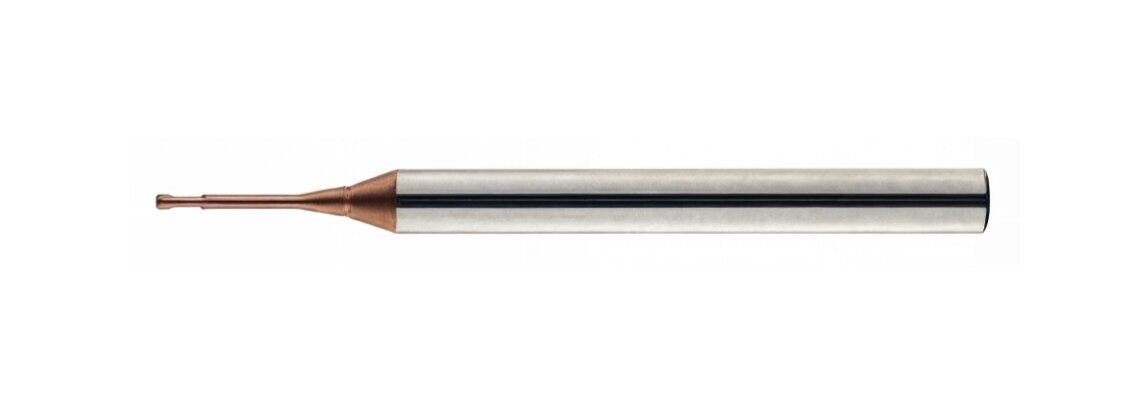 2mm R0.1 Dalma Boy 10mm Mikro Radius Karbür Parmak Freze Eric