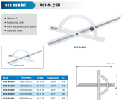 ACCUD Açı Ölçer 813 Serisi 250x500mm