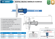 ACCUD Dijital Delikli Derinlik Kumpası 191 Serisi 0-150mm
