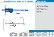 ACCUD Dijital Çift Kancalı Derinlik Kumpası 174 Serisi 0-150mm