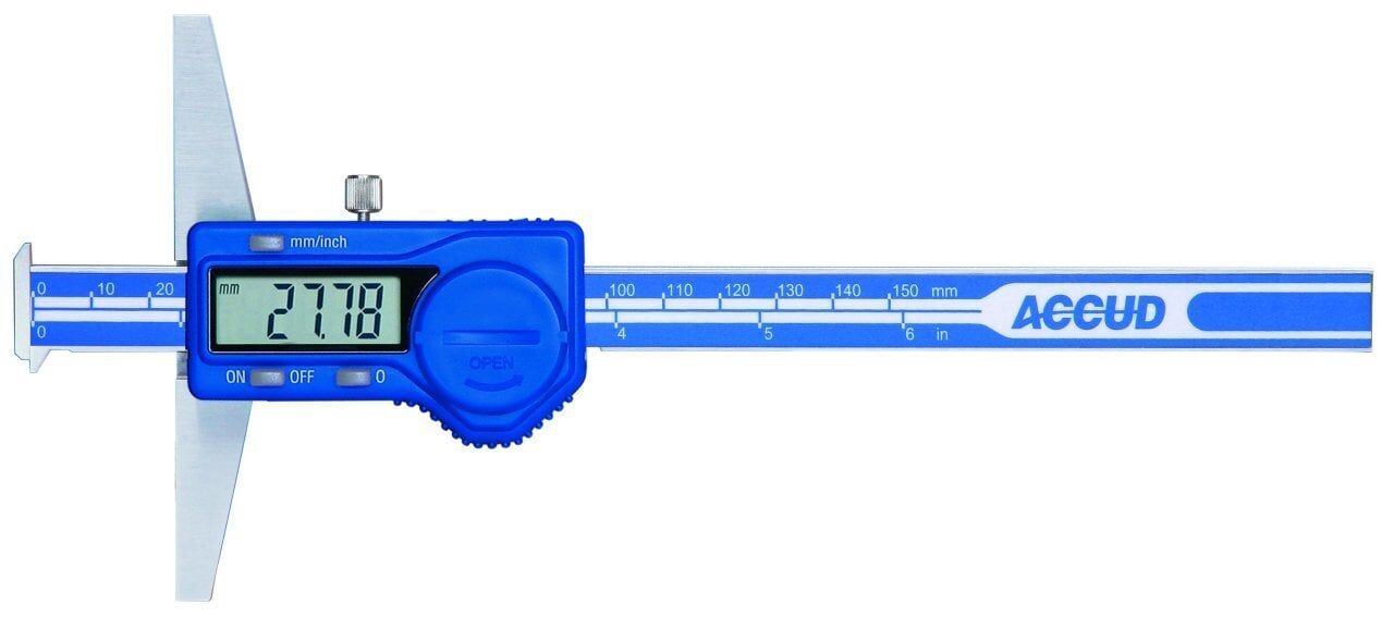 ACCUD Dijital Çift Kancalı Derinlik Kumpası 174 Serisi 0-300mm