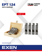EXEN EPT 124 Forged  Pafta Tarak Takımı   2.1/2''- 4''