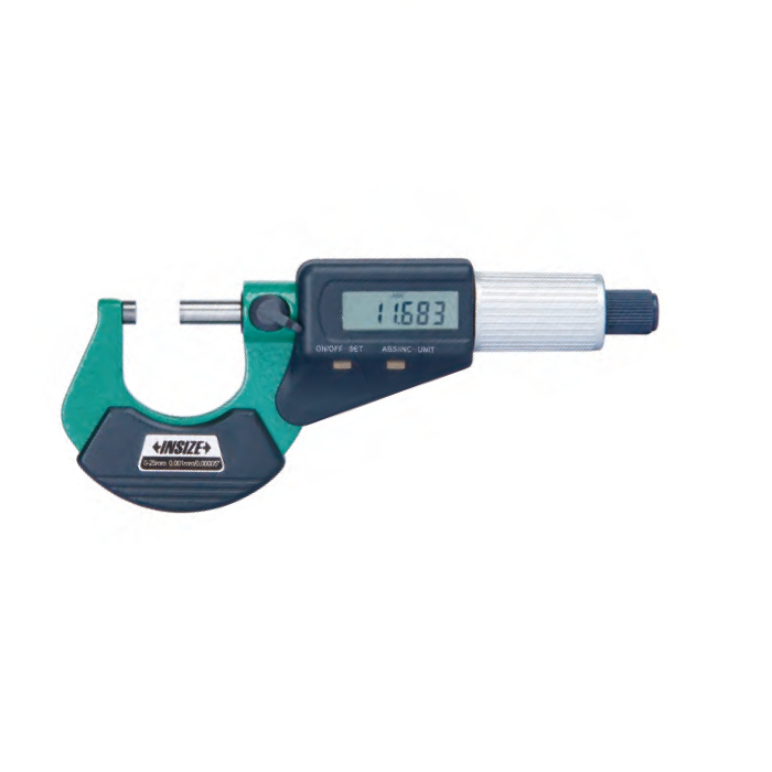 INSIZE 3109-25A Dış Çap Dijital Mikrometre 0-25 mm TDS