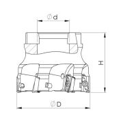 Heikenei EM90 50x6 022 BDMT 11T3 Tarama Başlığı KYCR
