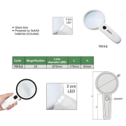 INSIZE Led Aydınlatmalı Büyüteç 7513-2 El Tipi