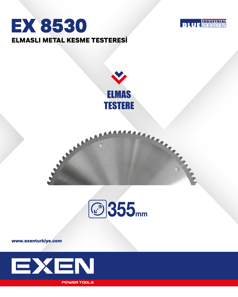 EXEN  EX 8530 - 355mm Elmaslı Metal Kesme Yedek Testere