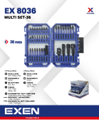 EXEN EX 8036 Multi Set-36 Parça Bits Uç Seti
