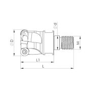 Heikenei BMR 50x5 022 RPMW 1003 Tarama Başlığı ISO