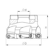 Heikenei BMR 50x5 022 RPMT 10T3 Tarama Başlığı TNG