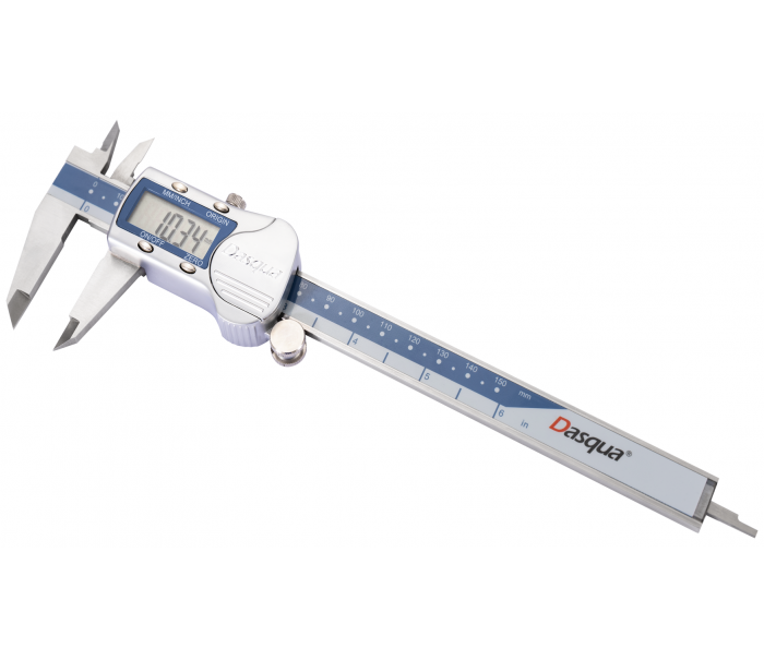 Dasqua 0-200mm Metal Kasa Dijital Kumpas IP54 Suya, Toza Dirençli 2117-9110