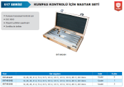 ACCUD Kumpas Kontrolü İçin Mastar Seti 12 Adet - 0 Kalite