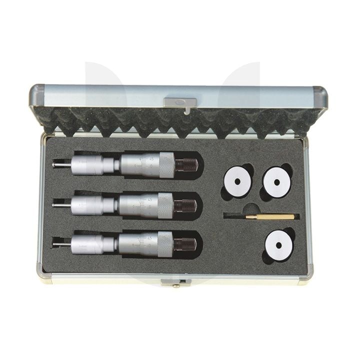 Asimeto İki Ve Üç Nokta Temaslı İç Çap Mikrometre Seti Mekanik 12-20mm AS-209648