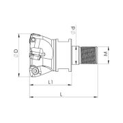 Heikenei VT BMR 42x3 M16 SOMT 14 Vidalı Tarama Başlığı (High Feed) KYCR
