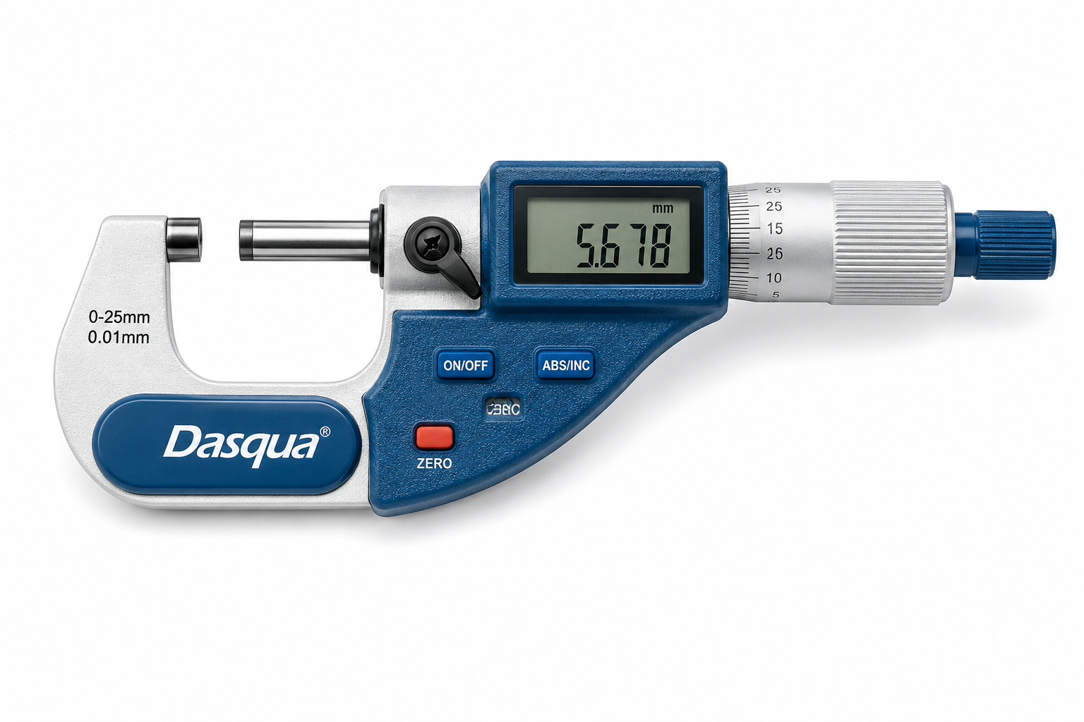 Dasqua 0-25mm Dijital Mikrometre Yeni Kasa 0.001mm