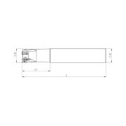 Heikenei EM90 D20 W20 L150 Z02 ANKx 0904 Silindir Saplı Takma Uçlu Freze ISCR