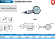 ACCUD Salgı Komparatörü 0.8mm 0.01mm Ø30mm 261 Serisi