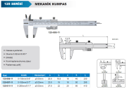 ACCUD Mekanik Kumpas 125 Serisi - Hassas Ayarlamalı 0-180mm