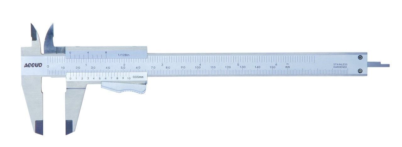 ACCUD Mekanik Kumpas 124 Serisi 0.02mm - 0-150mm