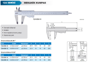 ACCUD Mekanik Kumpas 124 Serisi 0.05mm - 0-150mm