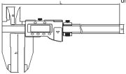 ACCUD Dijital Kumpas 150 Serisi - Büyük Boy 100mm - 0-450mm