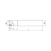 Heikenei EM90 D32 W32 L200 Z04 LNMT 0804 Silindir Saplı Takma Uçlu Freze ISCR