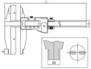 ACCUD Dijital Kumpas 131 Serisi 100mm - 0-500mm