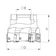 Heikenei EM90 63x7 022 APKT 11T3 Tarama Başlığı ZCC