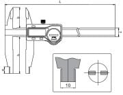 ACCUD Dijital Kumpas 130 Serisi 90mm - 0-300mm
