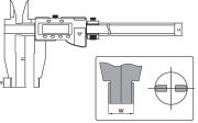 ACCUD Dijital Kumpas 119 Serisi 100mm - 0-600mm