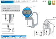 ACCUD Dijital Boru Kalınlık Komparatörü 0-10mm 462 Serisi