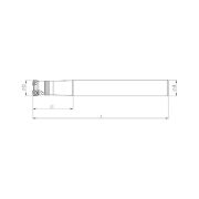 Heikenei D20 W20 L170 Z02 xPPT 0703 Silindir Saplı Takma Uçlu Freze (High Feed) WDA