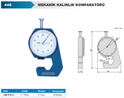 ACCUD Mekanik Kalınlık Komparatörü 0-10mm