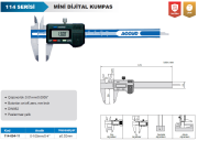 ACCUD Mini Dijital Kumpas 0-100mm 114 Serisi