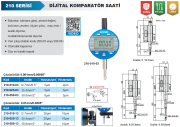 ACCUD Dijital Komparatör Saati 210 Serisi 0.01mm / 0.0005'' - 25.4mm / 1''