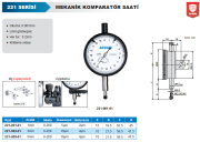 ACCUD Mekanik Komparatör Saati 221 Serisi 3mm