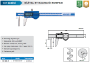 ACCUD Dijital Et Kalınlığı Kumpası 137 Serisi 0-150mm