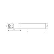 Heikenei EM90 D26 W25 L160 Z03 BDMT 11T3 Silindir Saplı Takma Uçlu Freze KYCR