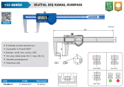 ACCUD Dijital Dış Çap Kanal Kumpası 133 Serisi 0-150mm