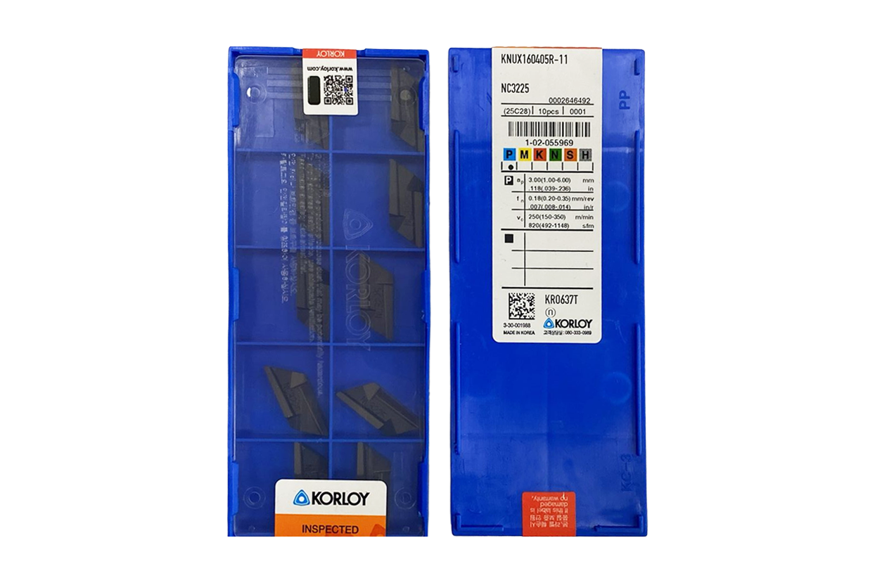 KORLOY KNUX 160405R-11 NC 3225 ELMAS UÇ SAĞ (10 ADET )