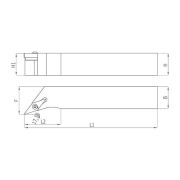 Heikenei SVHBR 25x25 M16 Dış Çap Tornalama Kateri