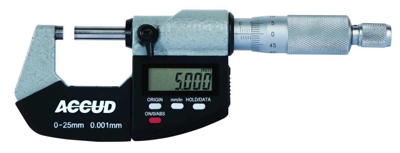 ACCUD Dijital Dış Çap Mikrometresi 311 Serisi 50-75 mm