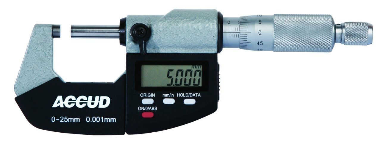 ACCUD Dijital Dış Çap Mikrometresi 311 Serisi 50-75 mm