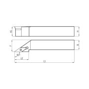 Heikenei SVJCR 25x25 M16 Dış Çap Tornalama Kateri