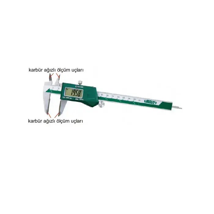 INSIZE 1110-300A mm Dijital Kumpas Karbür Ölçme Çeneli